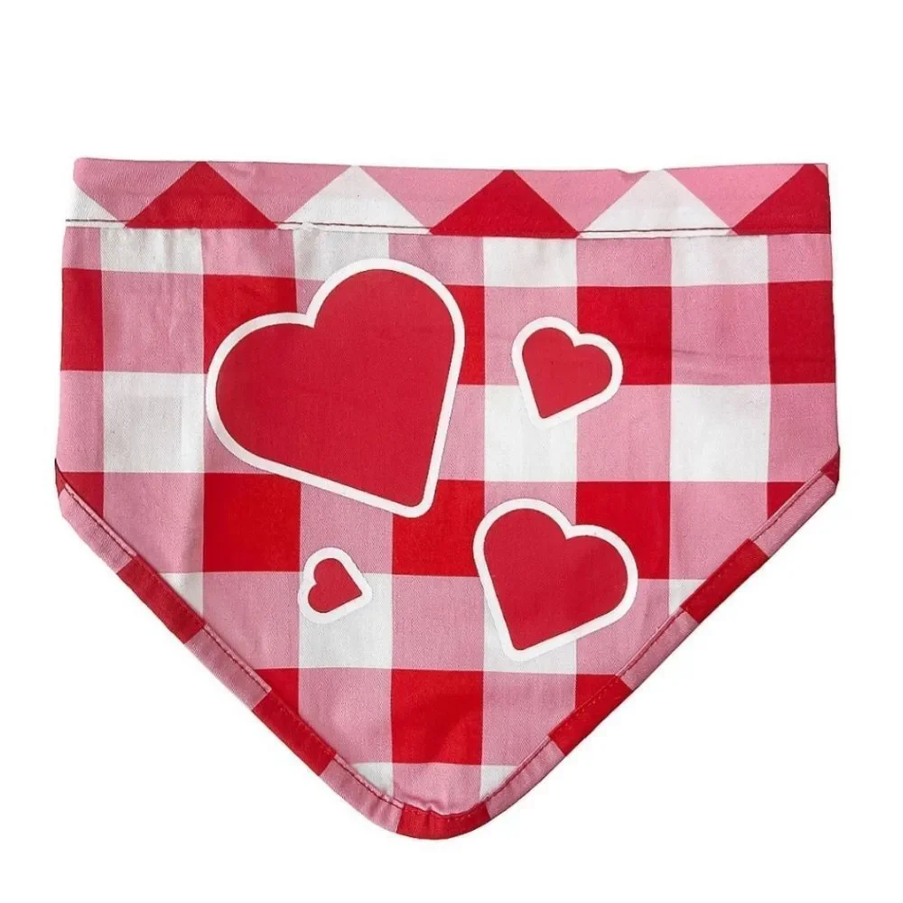 Woof Hearts and Love Pet Bandana Adjustable Neck Small - Medium Dogs Cats New